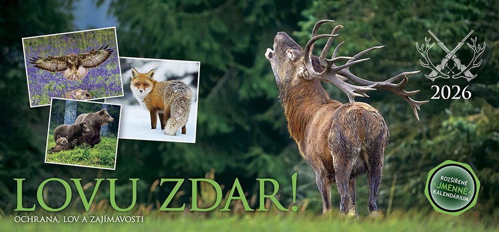 Kalendář 2026 Lovu zdar stolní 297 x 138 cm