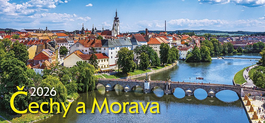 Kalendář 2026 Čechy a Morava stolní 297 x 138 cm