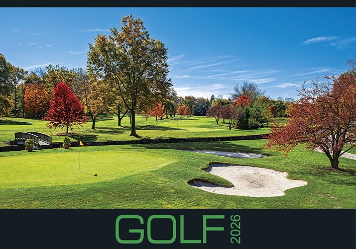 Kalendář 2026 Golf nástěnný 485 x 34 cm