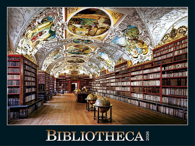 Kalendář 2026 Bibliotheca nástěnný 56 x 42 cm