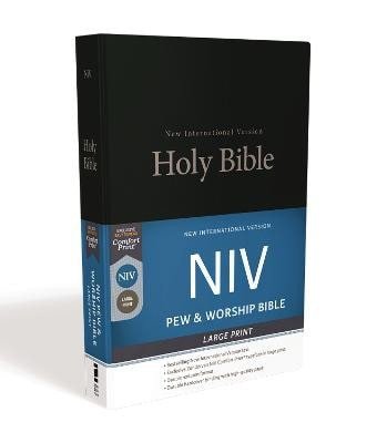 NIV Church Bible Pew Bible Large Print Hardcover Black Comfort Print – Kaltenthaler Birgit