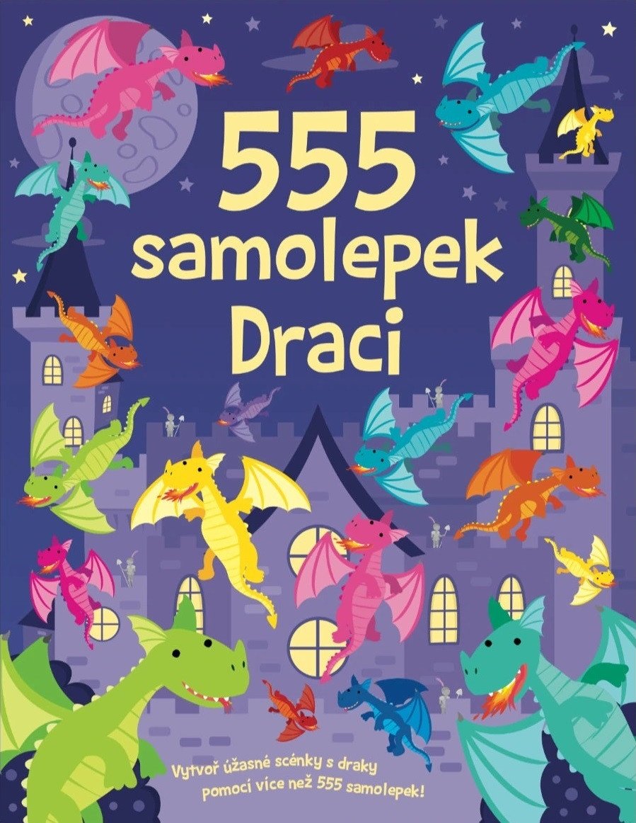 555 samolepek Draci