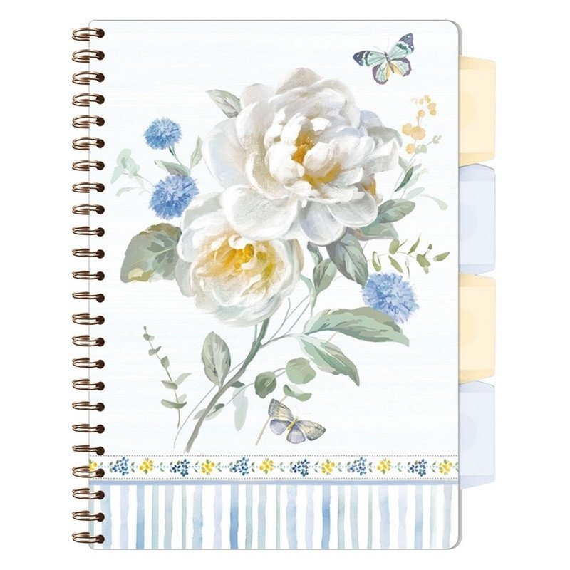 Spirálový sešit A5 s pořadačem Spring Blooms