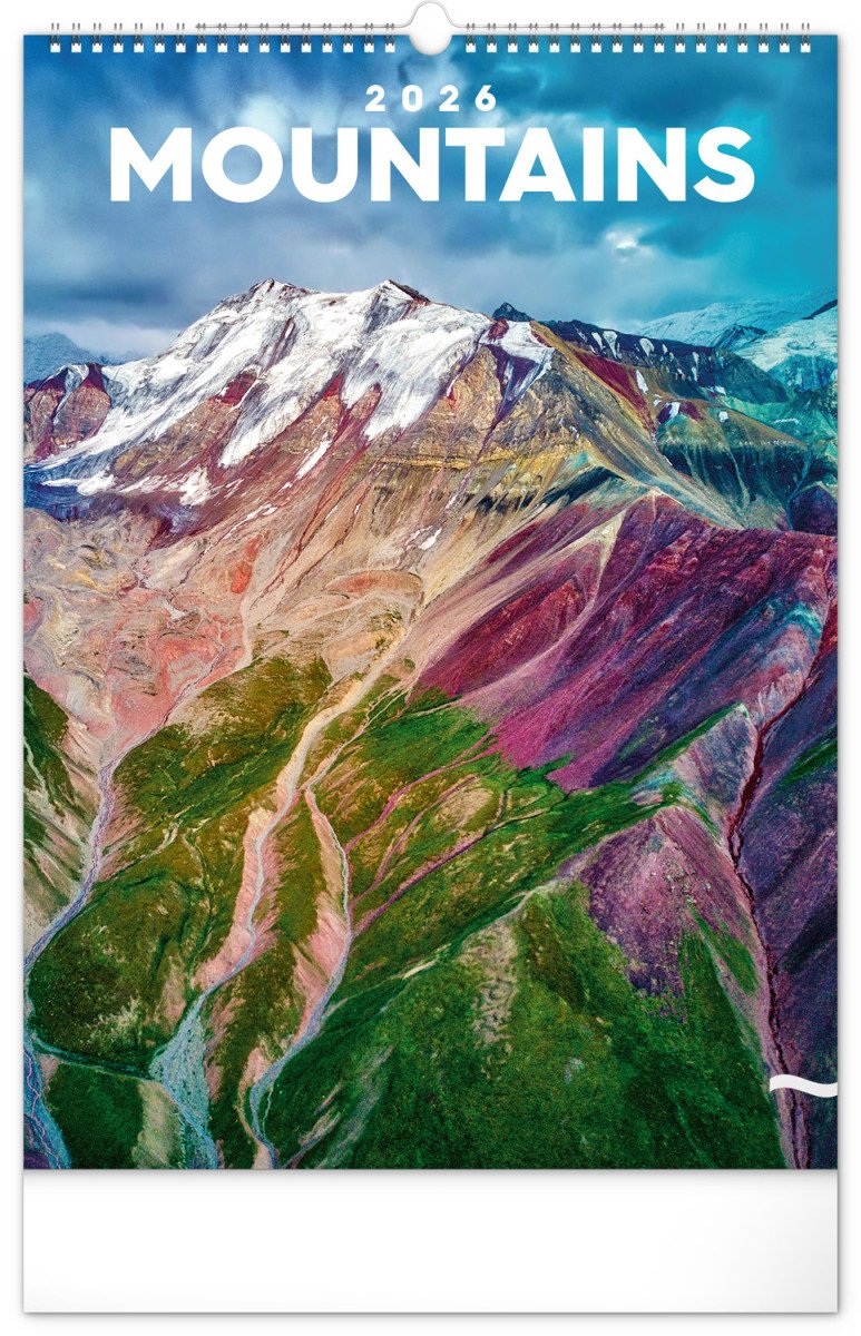 Kalendář 2026 nástěnný Hory 33 x 46 cm