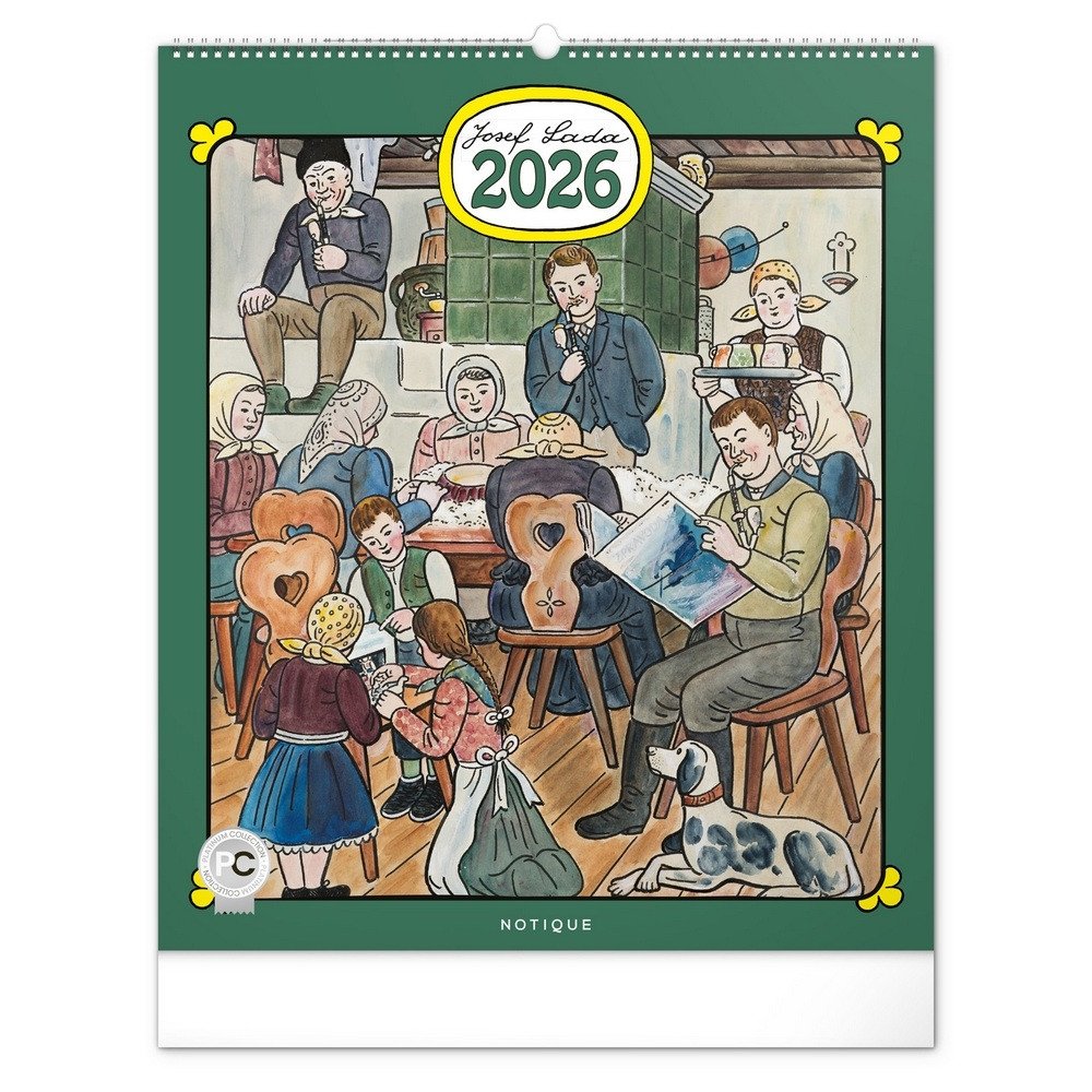 Kalendář 2026 nástěnný Josef Lada 48 x 56 cm