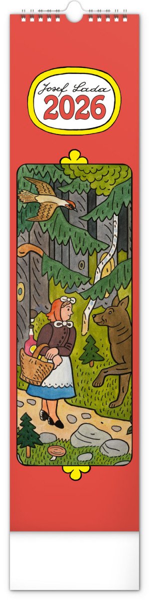 Kalendář 2026 nástěnný Josef Lada 12 x 48 cm