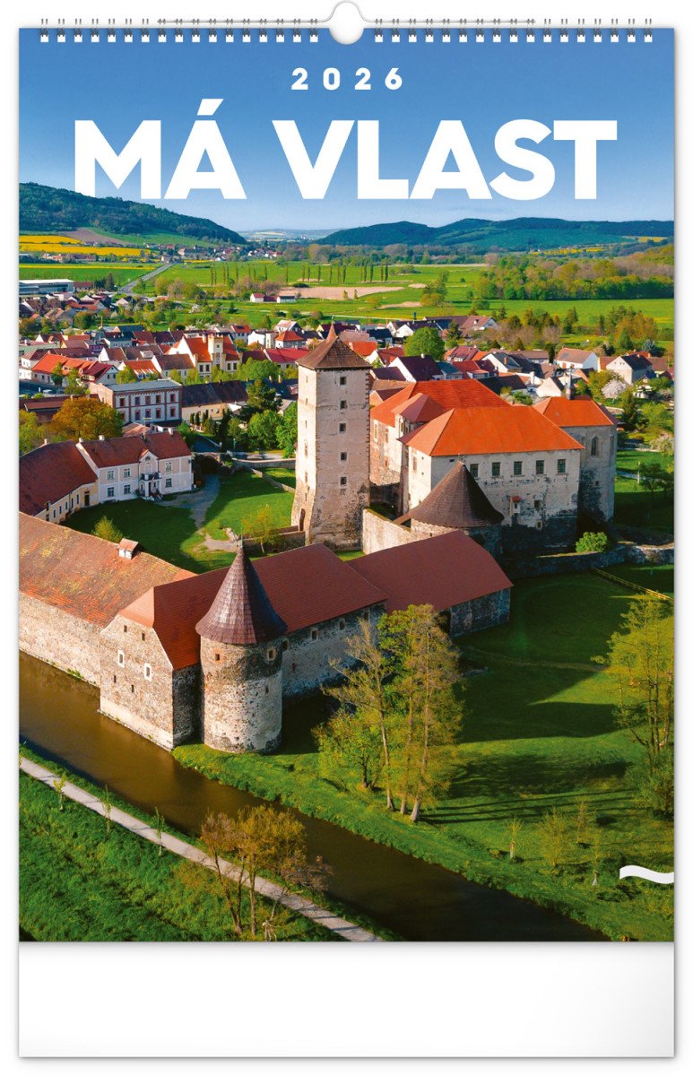 Kalendář 2026 nástěnný Má vlast 33 x 46 cm