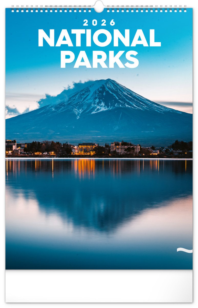 Kalendář 2026 nástěnný Národní parky světa 33 x 46 cm