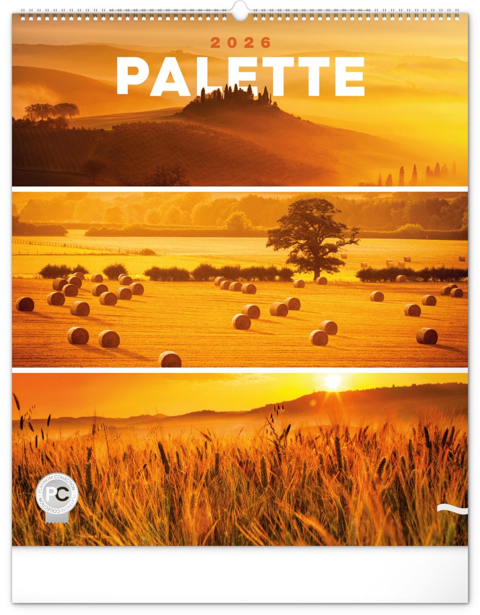 Kalendář 2026 nástěnný Paleta 48 x 56 cm