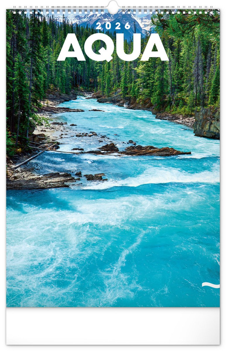 Kalendář 2026 nástěnný Voda 33 x 46 cm