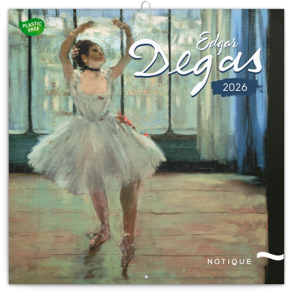 Kalendář 2026 poznámkový Edgar Degas 30 x 30 cm