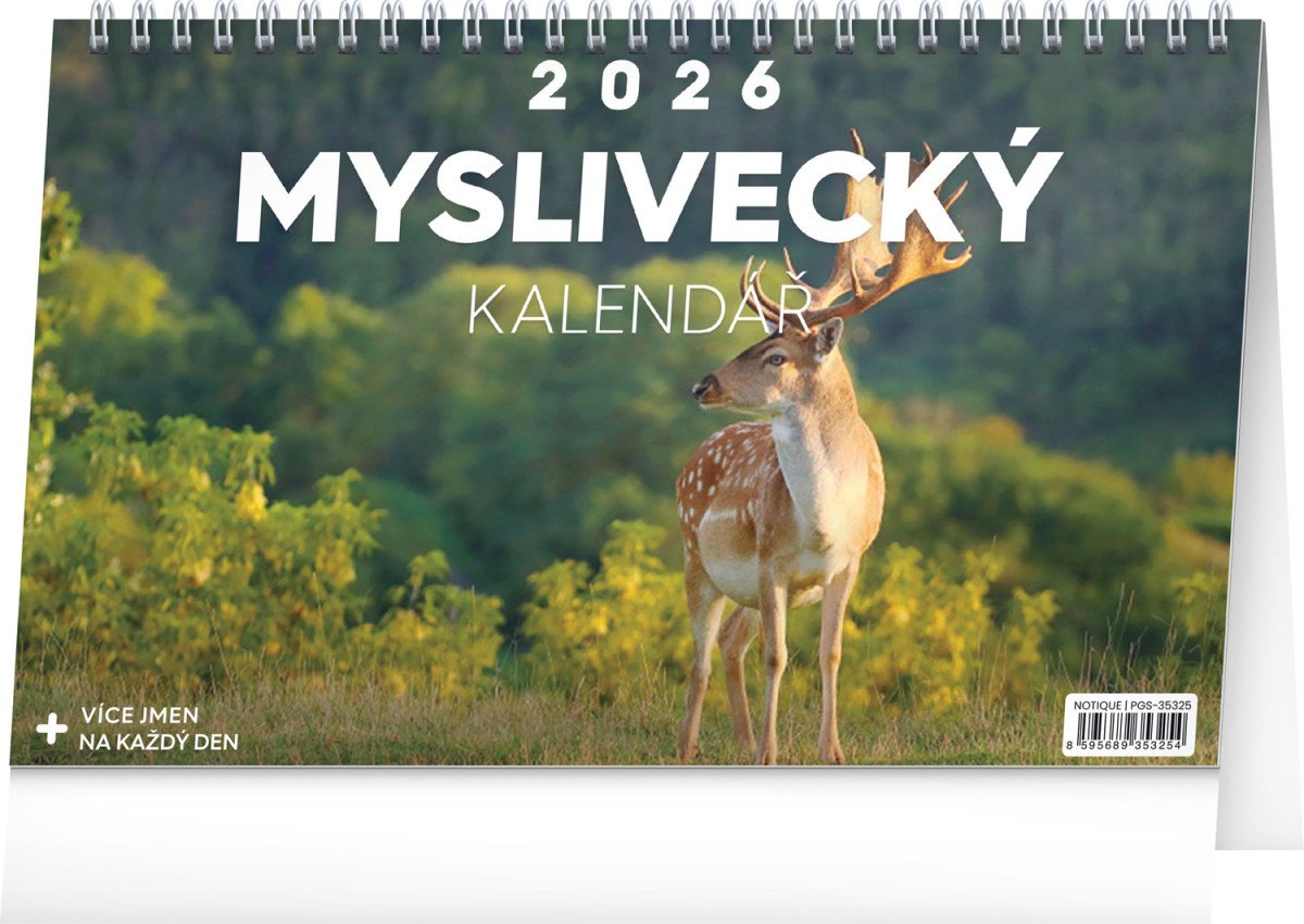 Kalendář 2026 stolní Myslivecký 231 x 145 cm