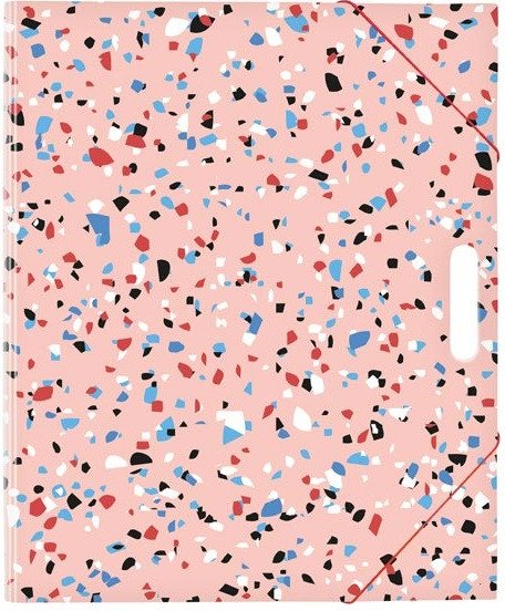 Složka na výkresy A4 - terrazzo růžová