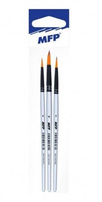 Štětec synthetic kulatý - set 3ks 6 8 10