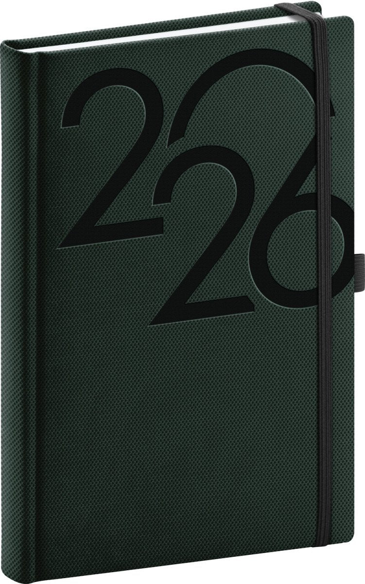 Diář 2026 Ajax - zelený denní 15 x 21 cm