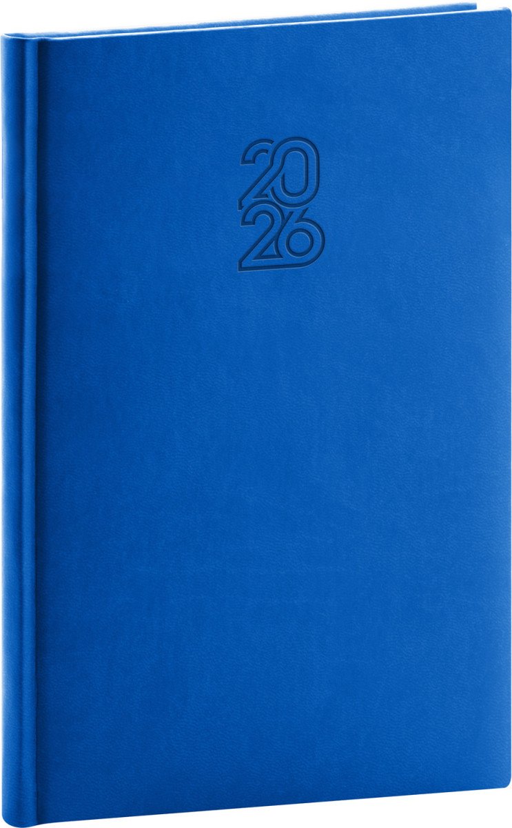 Diář 2026 Aprint - modrý týdenní 15 x 21 cm