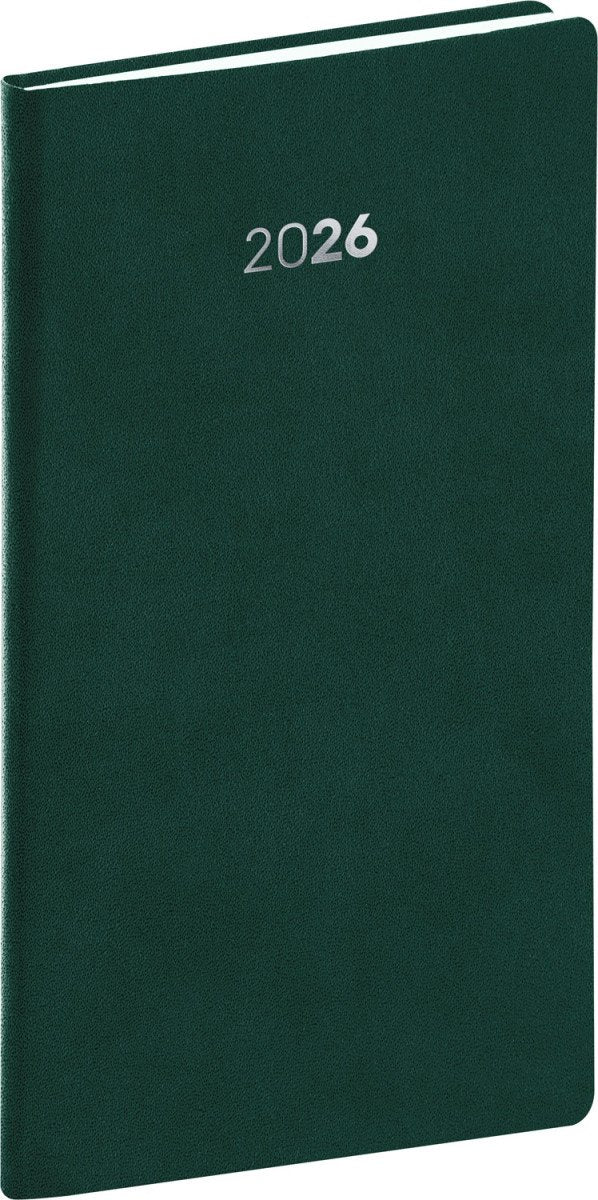 Diář 2026 Balakon - zelený kapesní 9 x 155 cm