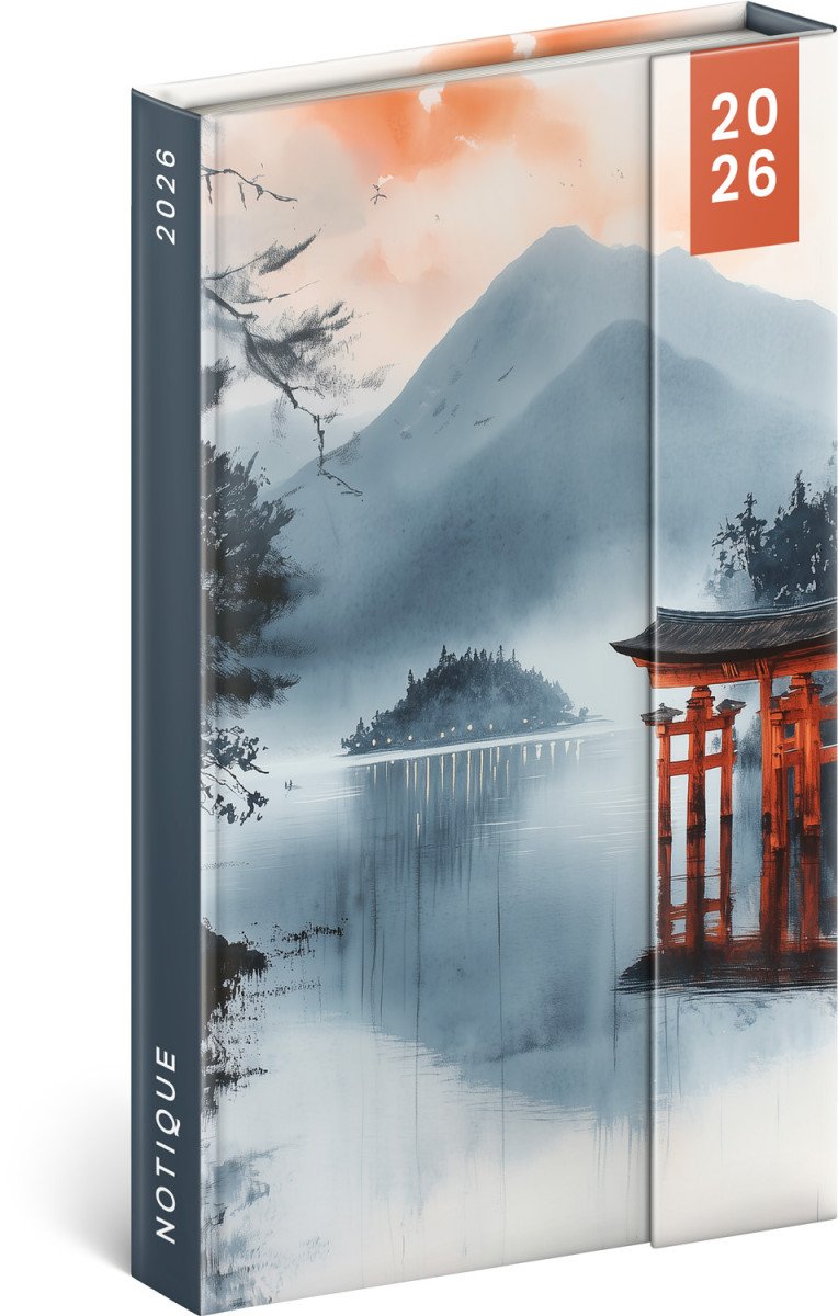 Diář 2026 Japonsko - týdenní magnetický 13 x 21 cm