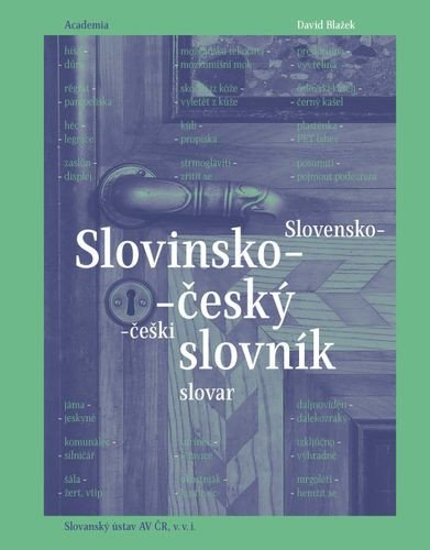 Slovinsko-český slovník – Blažek David