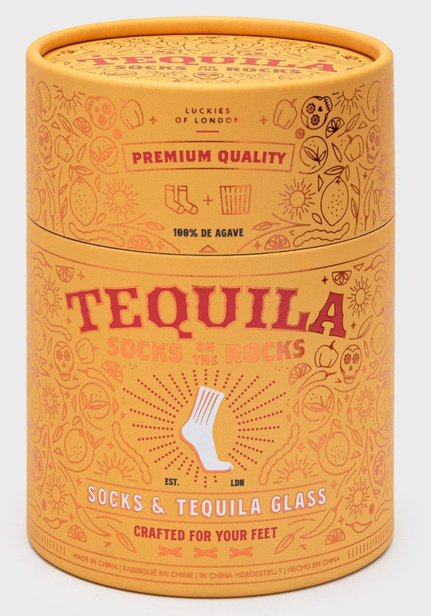 Dárkový set Socks on the Rocks Tequila ponožky sklenice