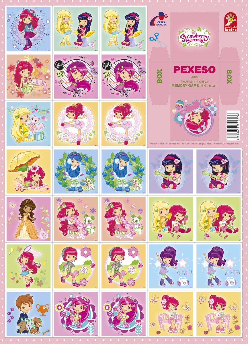 Strawberry 2 - Pexeso vystřihovací
