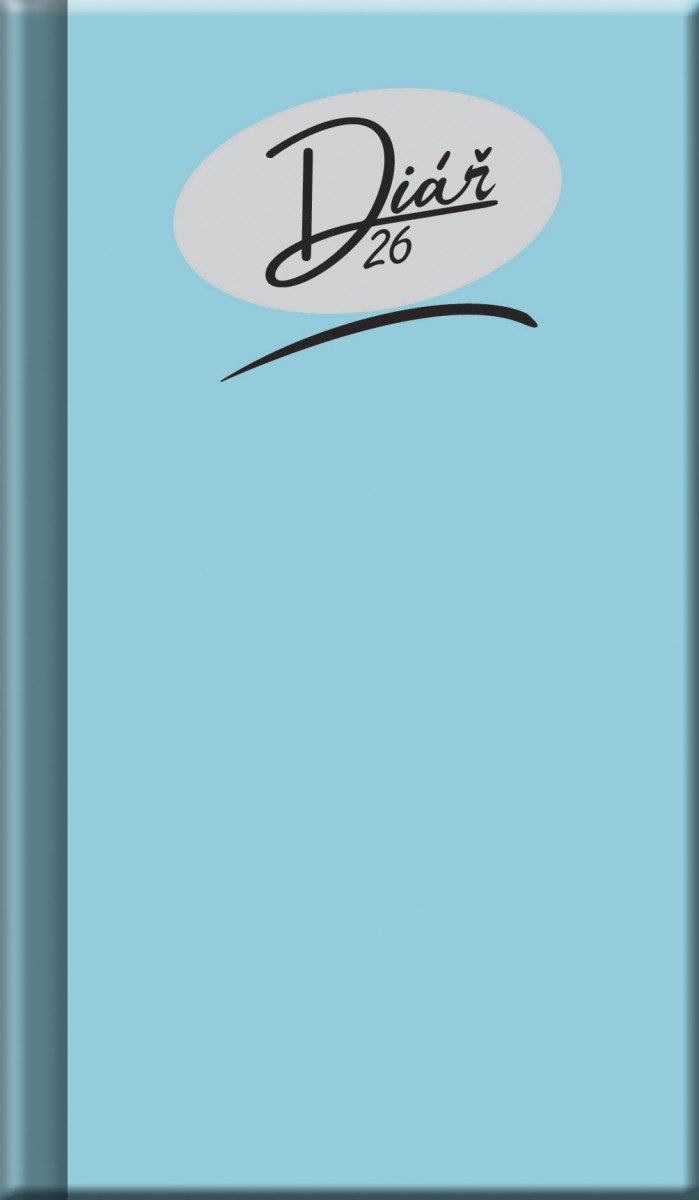 Kapesní diář 2026 - COLORS světle modrý A6