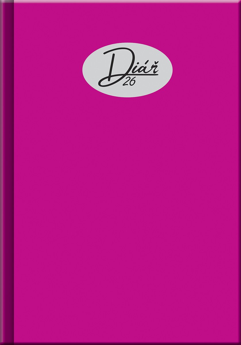 Denní diář 2026 - COLORS cyklamenový A5