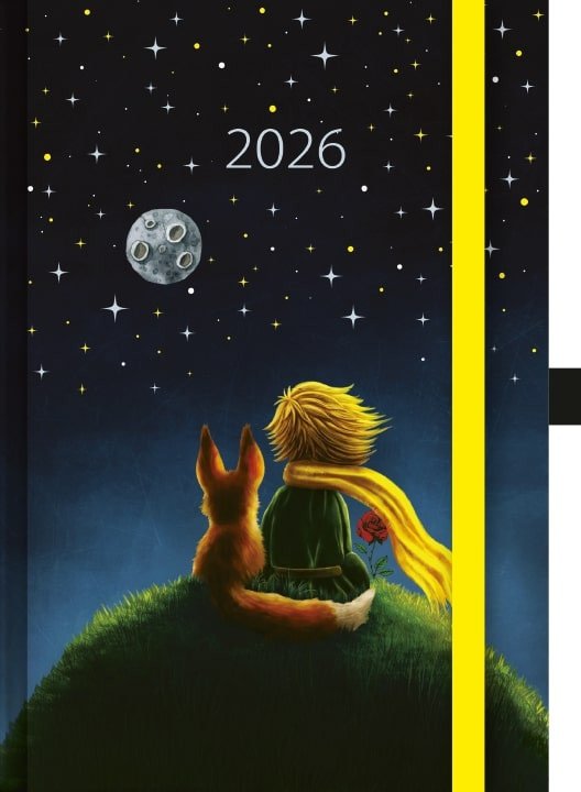 Denní diář 2026 - Art Malý princ s gumičkou A5