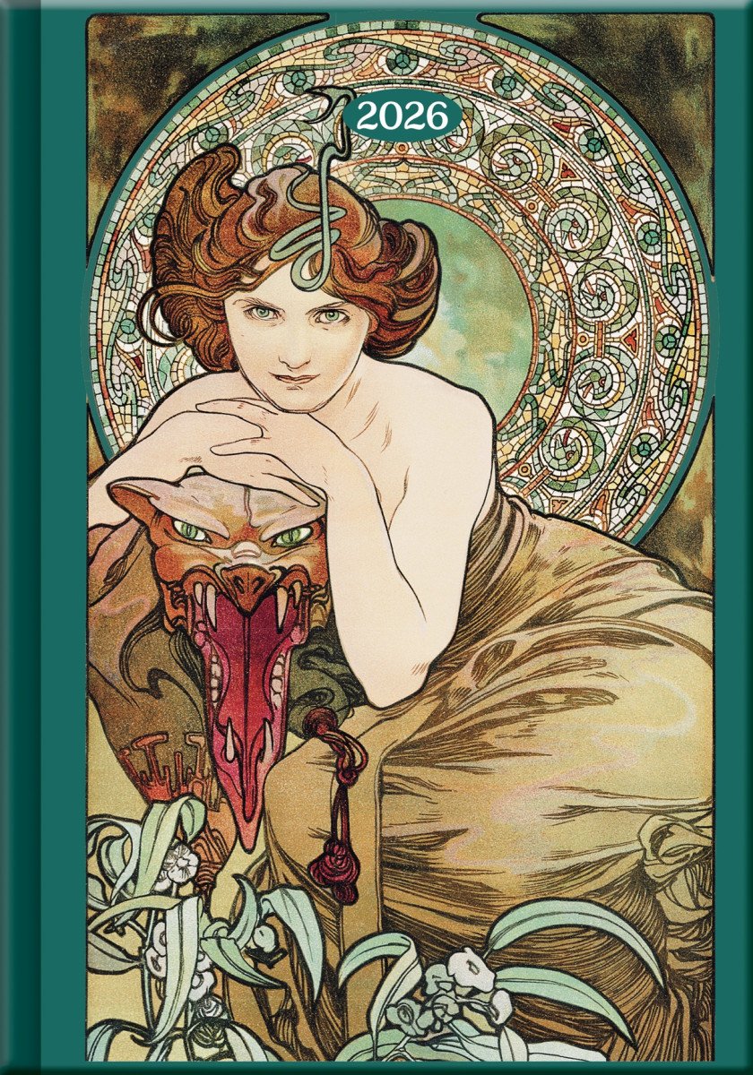 Denní diář 2026 - Art Mucha A5