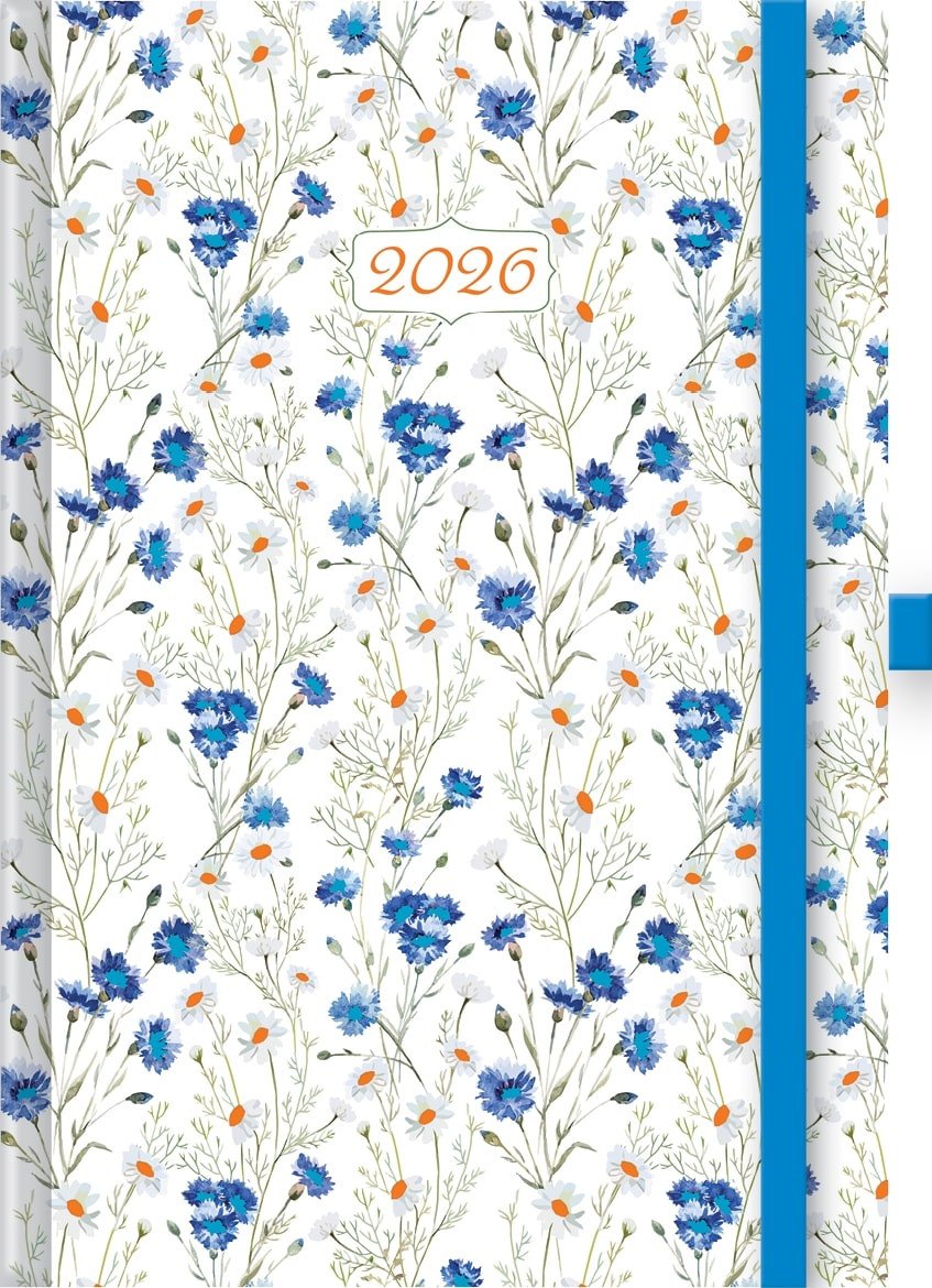 Denní diář 2026 - Chrpa A5