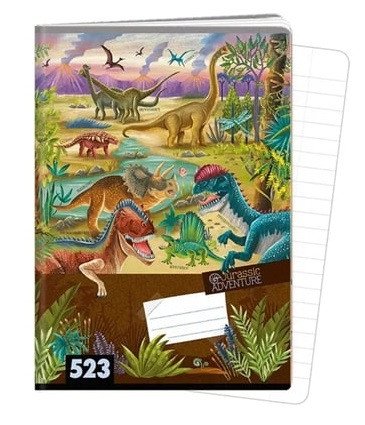Sešit A5 20 listů typ 523 Jurassic Adventure