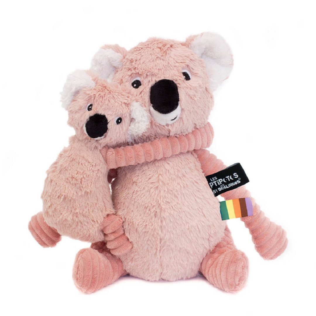Ptipotos Plyšová koala Trankilou růžová máma s miminkem 28 cm