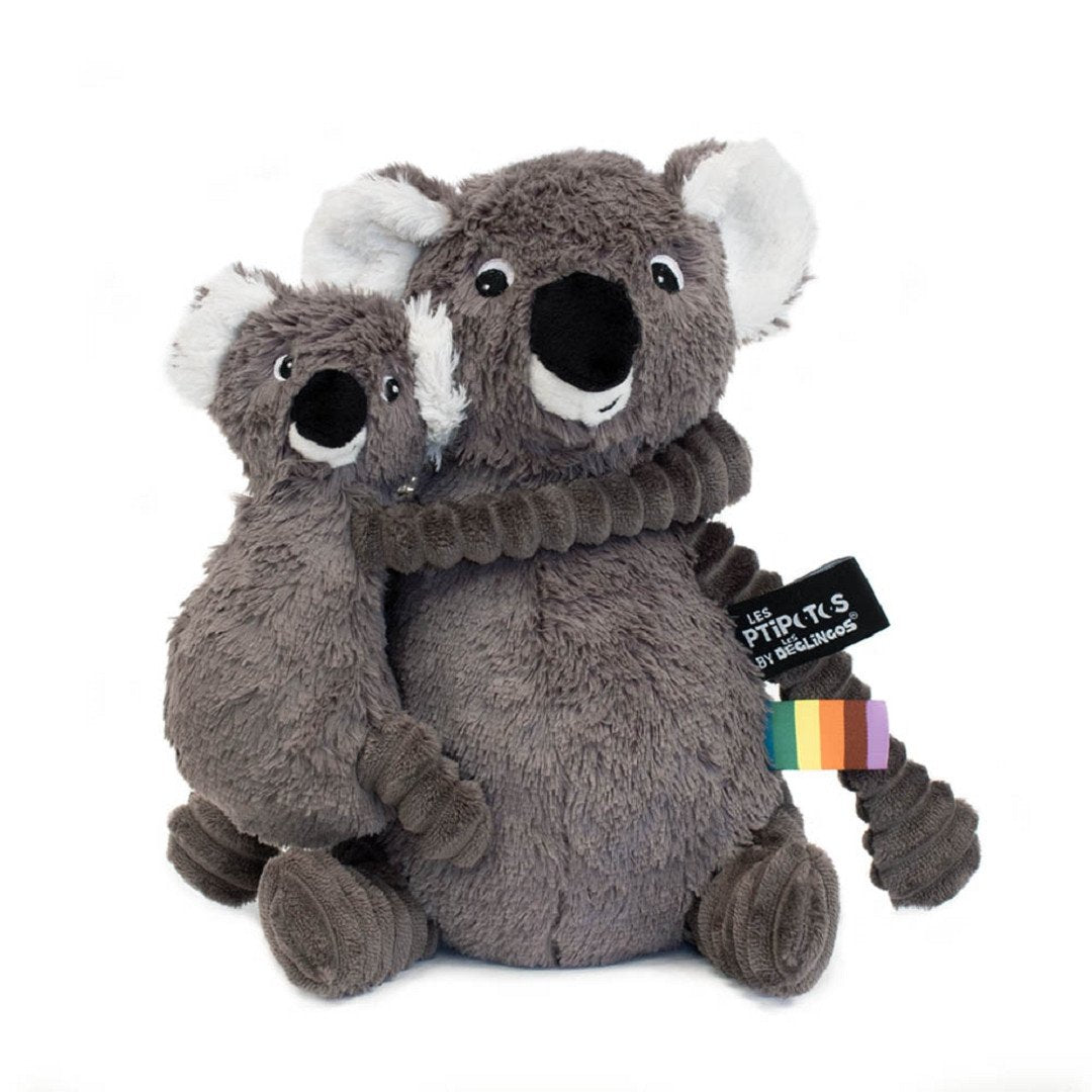 Ptipotos Plyšová koala Trankilou šedá máma s miminkem 28 cm