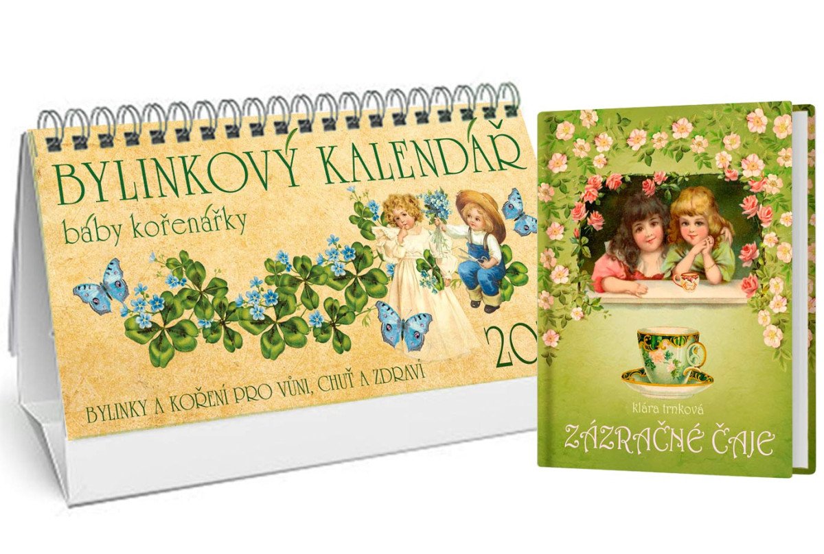 Kalendář 2026 Bylinkový  Zázračné čaje – Trnková Klára