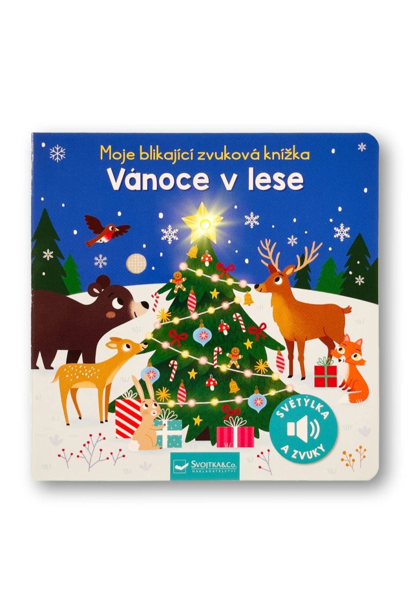 Moje blikající zvuková knížka Vánoce v lese – Dudziuková Kasia