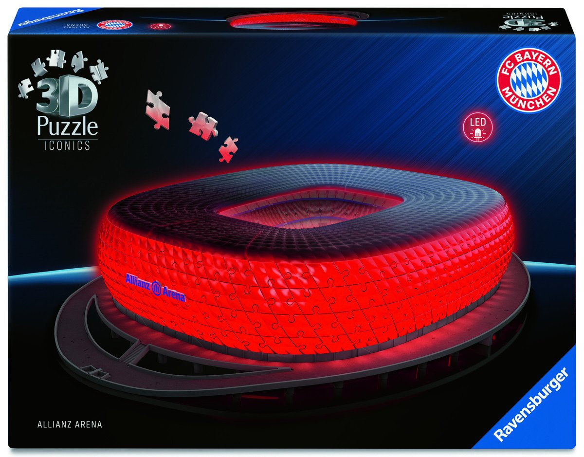 3D Puzzle Iconics Allianz Arena Noční edice 216 dílků
