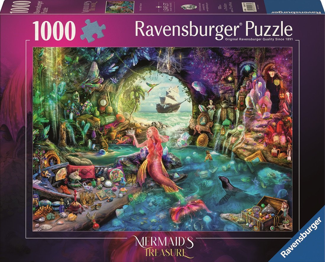 Puzzle Tajemný poklad mořské panny 1000 dílků