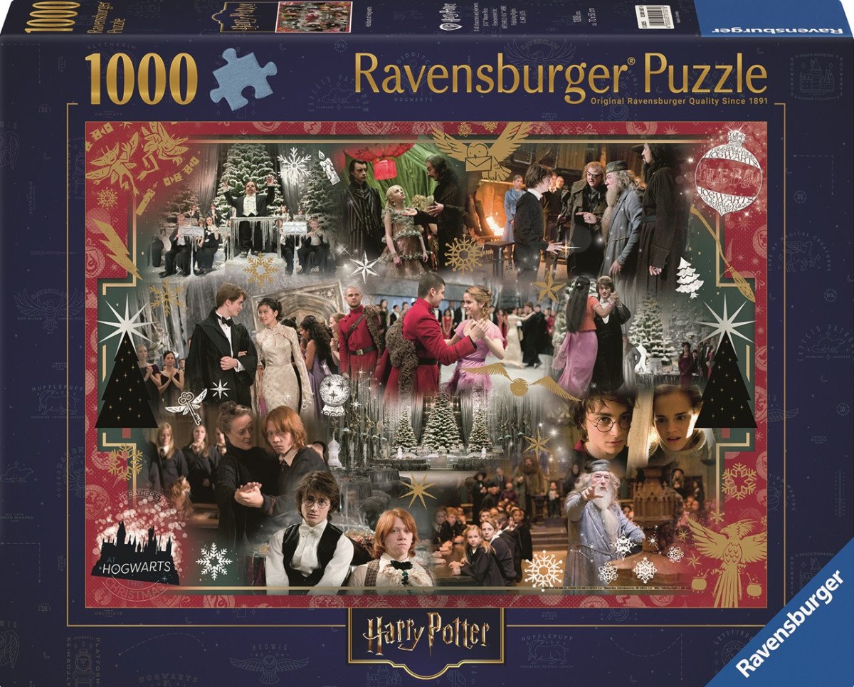 Puzzle Harry Potter Vánoce v Bradavicích 1000 dílků