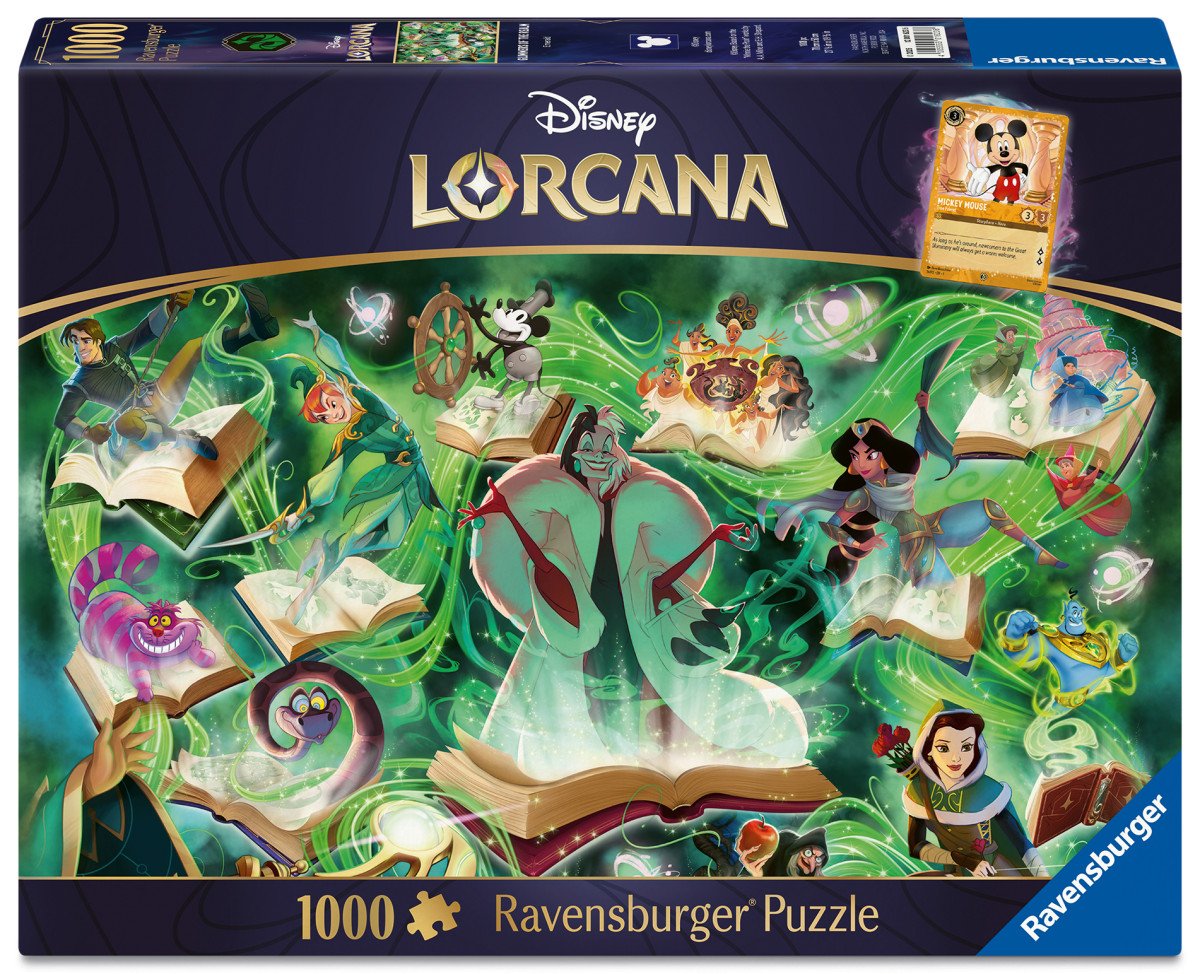 Puzzle Disney Lorcana - Glimmers of the Realm Smaragd 1000 dílků
