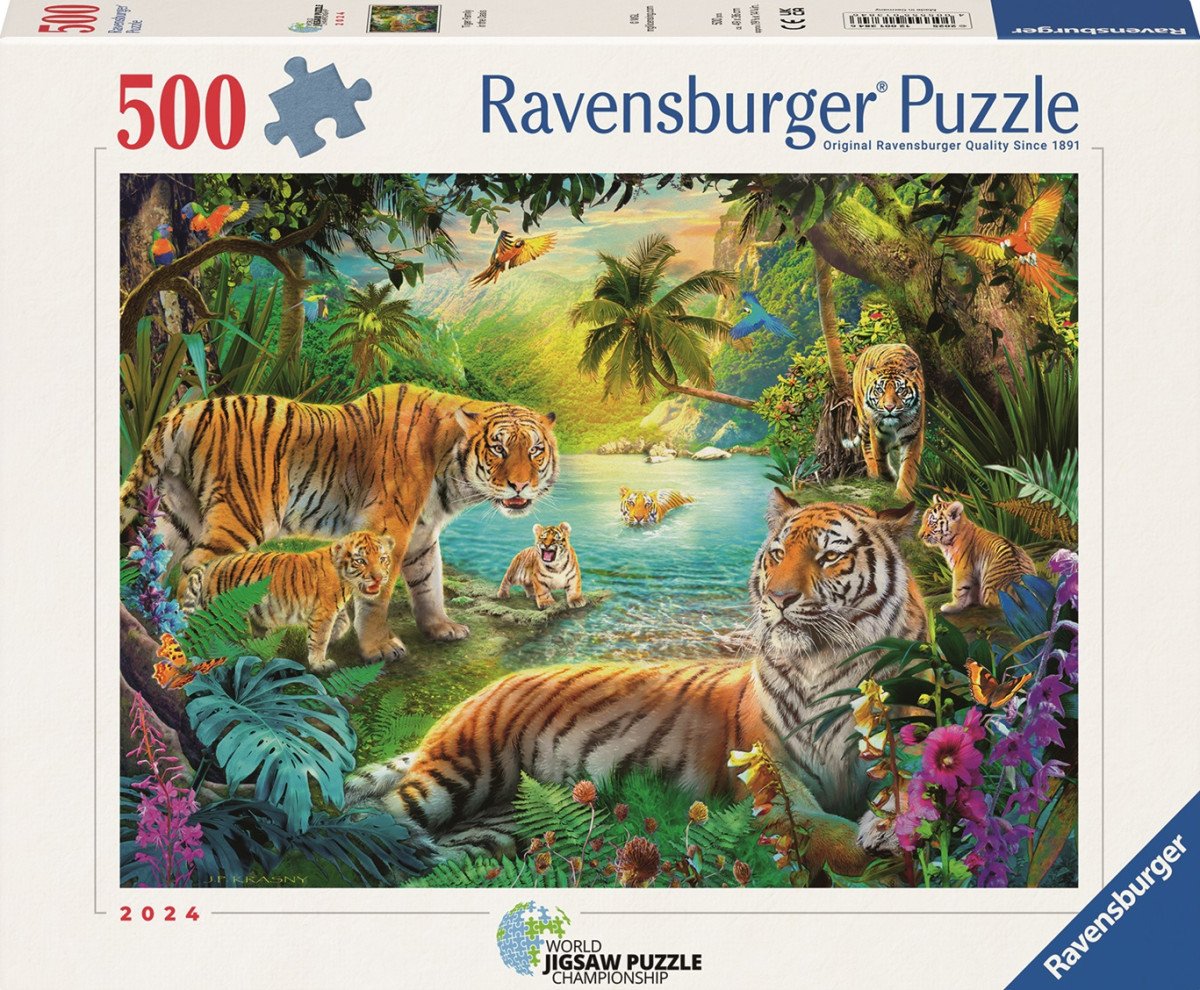 Puzzle Oáza tygrů 500 dílků