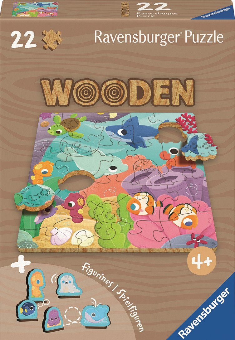 Dřevěné puzzle Podmořský svět 22 dílků