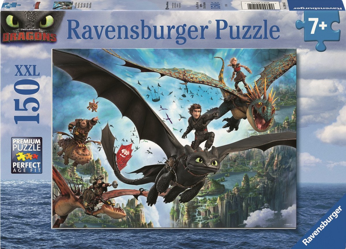 Puzzle Jak vycvičit draka 150 dílků