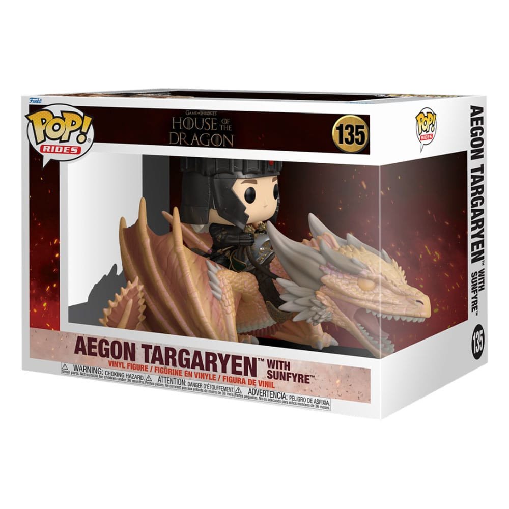 Funko POP Rides House of the Dragon - Aegon Targaryen with Sunfyre 135