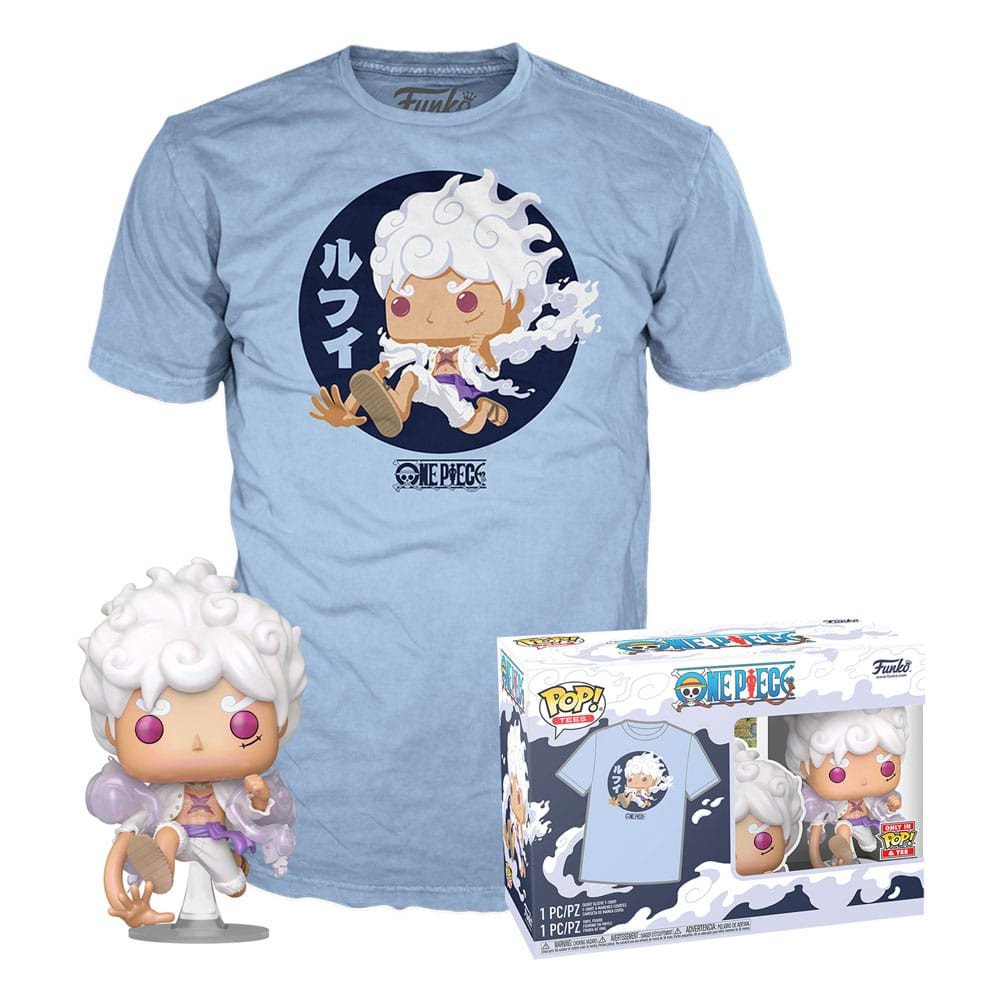 Funko POP Tees One Piece - Luffy Gear Five M