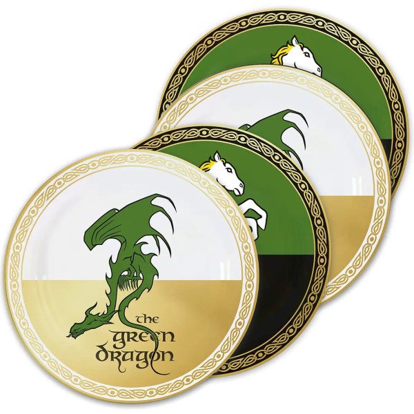 Pán prstenů Set talířů - Taverns (4 kusy)