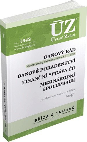 ÚZ 1642 Daňový řád Finanční správa Daňové poradenství