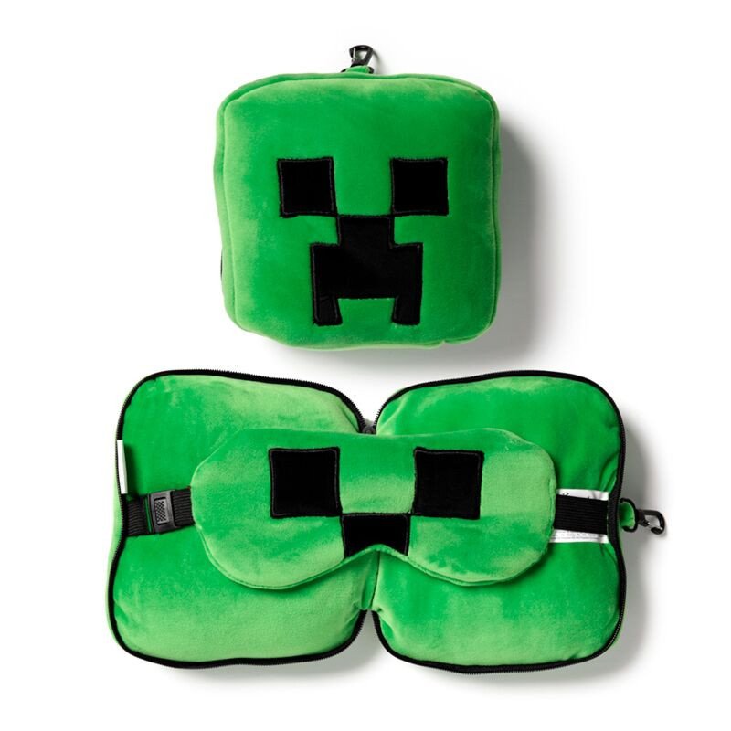 Minecraft Cestovní polštář a maska na oči - Relaxeazzz Creeper