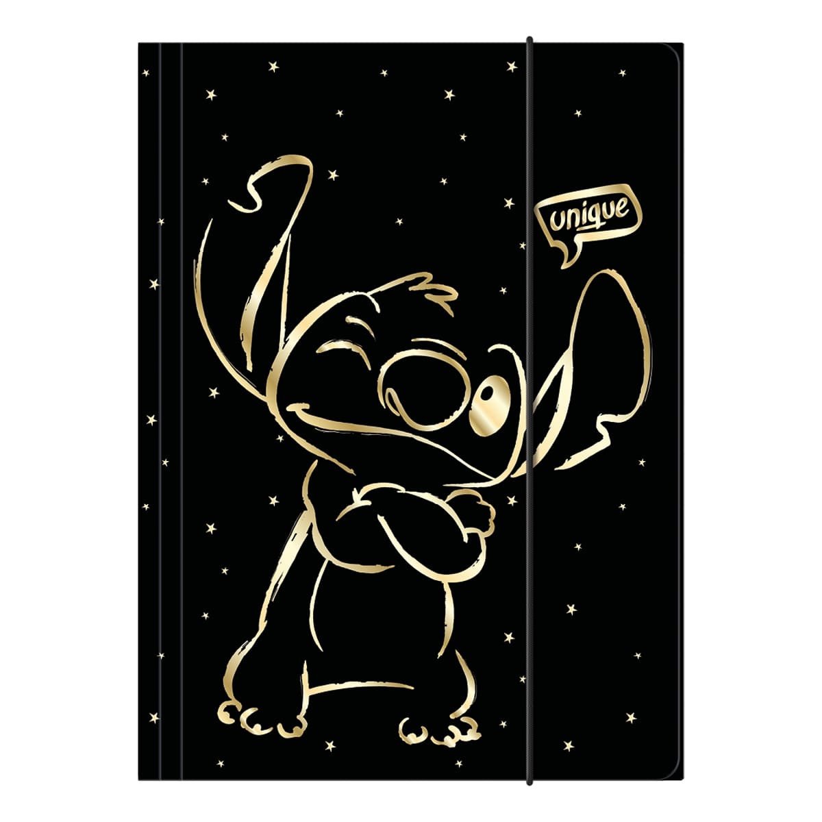 Colorino školní desky s gumičkou A4 - Stitch Gold 1