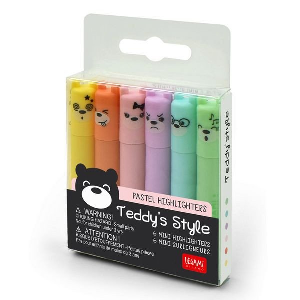 Sada zvýrazňovačů Legami - Teddys Style 6 kusů