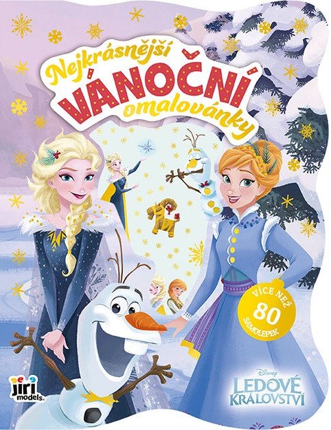 Ledové království - Nejkrásnější vánoční omalovánky se samolepkami